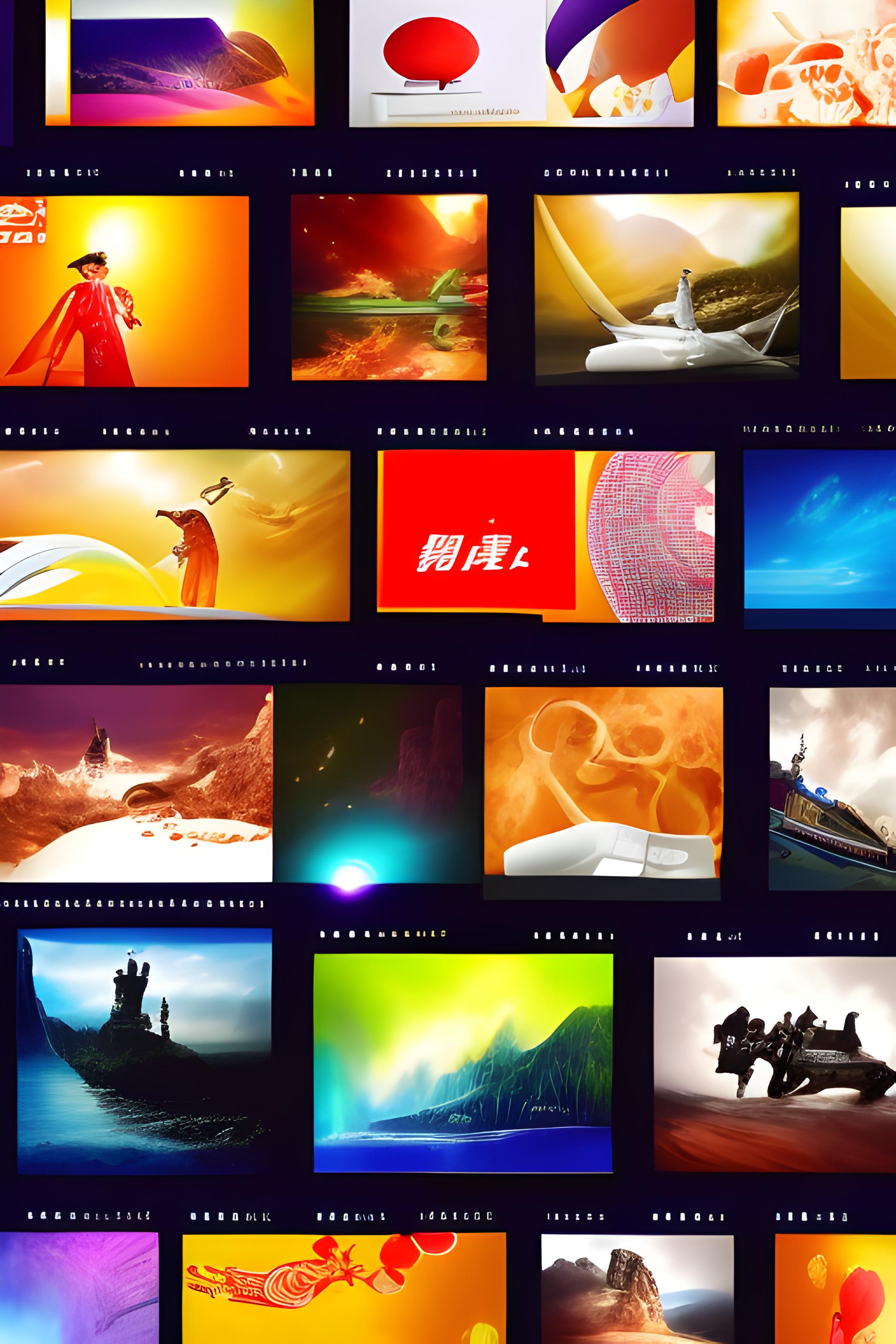 帮我生成一张蒸汽波风格、带有动漫彩色小马的手机壁纸，背景淡粉色、淡黄色为主